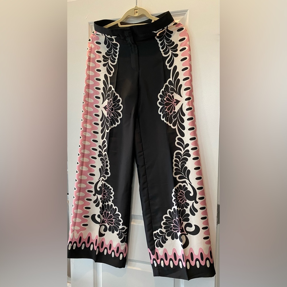 Zara Stylish Black and Pink Women's Pants